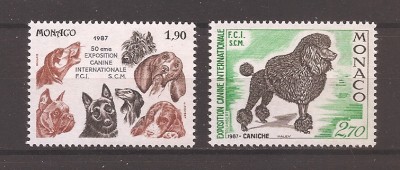Monaco 1987 - Expoziție internațională de c&amp;acirc;ini, Monte Carlo, MNH foto