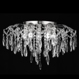 Candelabru Cristal CC9221/5CH, 5x E14, Diametru 48cm, Crom Lucios ModernLight Concept