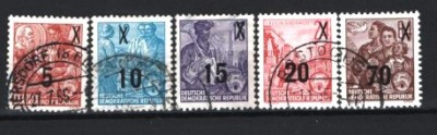 GERMANIA (DDR) 1954 &amp;ndash; ARHITECTURA. MESERII, SUPRATIPAR, DEPARAIATA, F135 foto
