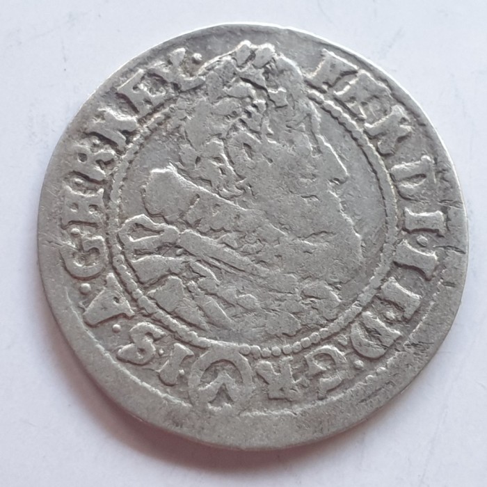 Austria 3 kreuzer 1624 Viena argint Ferdinand ll