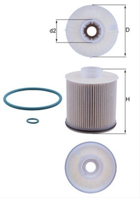Filtru combustibil MAHLE KX486D foto