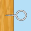 HANDY - Şurub cu ochi - 18 x 35 mm- 24 buc. pachet - 04812A