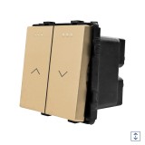 Cumpara ieftin Intrerupator mecanic pentru jaluzele Luxion, auriu, design elegant