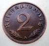 B.012 GERMANIA 2 REICHSPFENNIG 1937 A, Europa, Bronz
