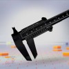 Subler Sprancene Tatuaj Microblanding, Rigla Masurare 150mm, ABS Negru - Simetrie Perfecta