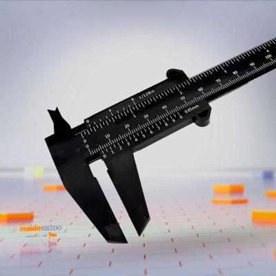 Subler Rigla - Ruler Masurat Sprancene foto