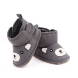 Cizmulite pentru baietei - Grey teddy (Marime Disponibila: 3-6 luni (Marimea 18