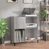 VidaXL Dulap pentru discuri gri sonoma 84,5x38x89 cm lemn compozit
