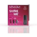 Semilac Set Shine With Me set de lacuri de unghii cu utilizarea lămpii UV/LED