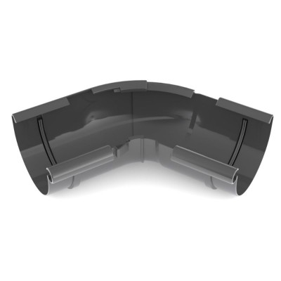 Eckst&amp;uuml;ck Innen mit einstellbarem Winkel von 120&amp;deg; bis 145&amp;deg; graphit System 125 foto