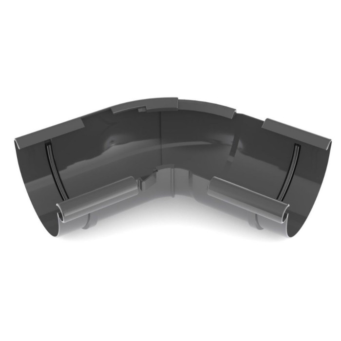 Eckst&uuml;ck Innen mit einstellbarem Winkel von 120&deg; bis 145&deg; graphit System 125