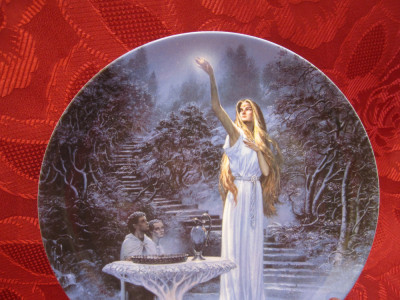 FARFURIE PORTELAN WEDGWOOD BONE CHINA STAPANUL INELELOR - OGLINDA LUI GALADRIEL foto