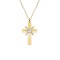 Lant si cruce cu cristal Swarosvski - argint 925 placat cu aur 24 K