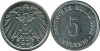 Germania 1906A - 5 pfennig, circulate
