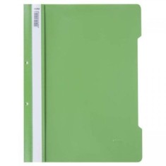 Dosar cu sina Noki, plastic, verde, 2 perforatii pentru arhivare, eticheta interschimbabila pe cotor