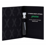Parfum pentru bărbați pentru a atrage femeile X-Phero Body Attack Green pentru bărbați, 1 ml