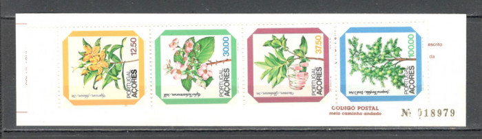 Portugalia-Azore.1983 Flori carnet SP.77