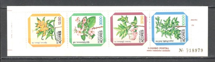 Portugalia-Azore.1983 Flori carnet SP.77