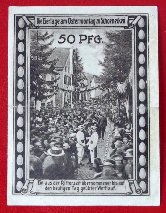 Germania notgeld 50 pfennig 1921 Schoenecken-Wetteldorf **