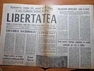 libertatea 5 ianuarie 1990-articole revolutia romana foto