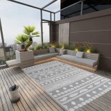vidaXL Covor de exterior, ARAKIL gri, 190x290 cm, PP