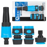 Set conectori pentru furtun Sky-Line, 1 / 2&quot;, 4 bucati, Geko G72925