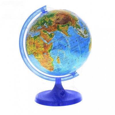 Glob pamantesc cartografie in limba engleza, harta fizica, diametru 25 cm foto