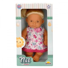 Papusa bebelus Nil cu fata serioasa, Dollz n More, 23 cm