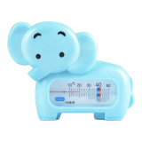 Termometru pentru baie, flippy, plutitor, rezistent la apa, multifunctional, model elefant, 11.5x9x2 cm, albastru