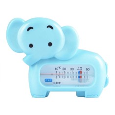 Termometru pentru baie, flippy, plutitor, rezistent la apa, multifunctional, model elefant, 11.5x9x2 cm, albastru