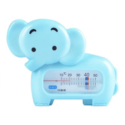Termometru pentru baie, flippy, plutitor, rezistent la apa, multifunctional, model elefant, 11.5x9x2 cm, albastru foto