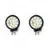 Set 2 Proiectoare Auto LED 42W, 5.2CM, Rotunde, 6500K, IP67, Off Road, Vanatoare, Pescuit, Utilaje