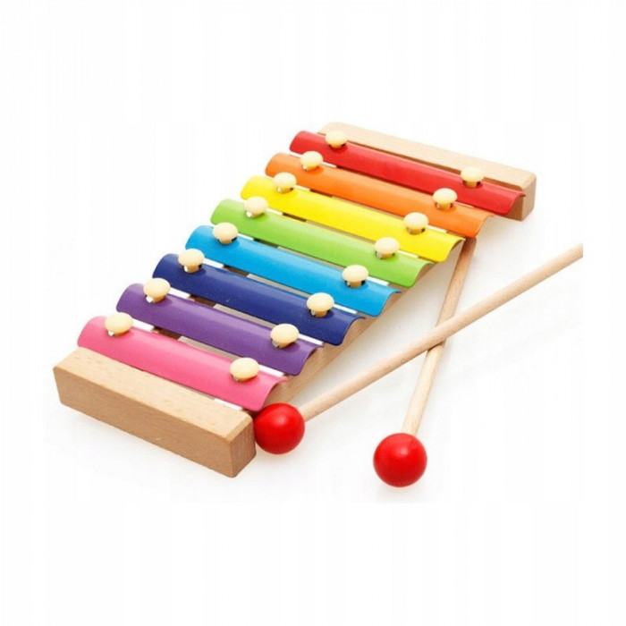 Xilofon educativ, 8 tonalitati, Multicolor