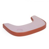 Tavita Scaun Masa Childhome Evolu + Protectie Silicon, Ruginiu, Reglabila, Compatibila Evolu 2 / One.80