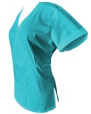 Halat Medical Pe Stil, Turcoaz cu Elastan, Model Marinela - 4XL