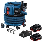 Bosch GAS 18V-12 MC + GBA + GAL 18V-40 - Aspirator 140 mbar accesorii + Set 2 acumulatori si incarcator Li-Ion 18 V 5 Ah