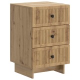vidaXL Dulap de noapte cu sertar Stejar Artizanal 43 x 41 x 66,5 cm 893874