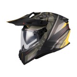 Cumpara ieftin Casca touring/adventure MT model Track SV Questor B6 verde military mat &ndash; tip viziera: HS 12 L (59/60cm)