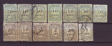 1900-1950 Taxa de plata lot 13 valori