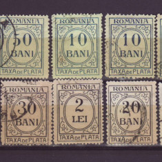 1900-1950 Taxa de plata lot 13 valori