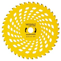 Disc motocoasa 40T dinti vidia, galben, 255x25.4x2 mm, MaxPower, DZ-MC7004-S001-G01 foto