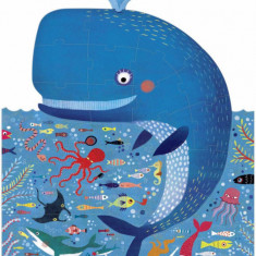 Puzzle Londji Balena albastra in ocean