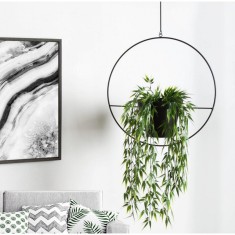 Jardiniere, Negru, 25x25x25 cm foto
