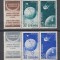 1957 LP 444 a SATELITI ARTIFICIALI AI PAMANTULUI TRIPTIC CU VINIETA MNH