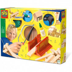 Set creativ pentru copii Set tamplarie de lux cu accesorii incluse,5-8 ani