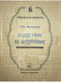 Titu Maiorescu - Cugetări și aforisme (editia 1986)