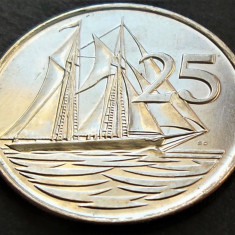 Moneda exotica 25 CENTI - Insulele CAYMAN, anul 2005 *cod 1983 B