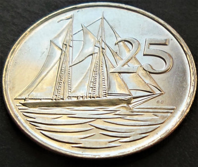Moneda exotica 25 CENTI - Insulele CAYMAN, anul 2005 *cod 1983 B foto