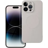 Husa MagSafe pentru Apple iPhone 17 Pro, OEM, Silicone Mag, Gri