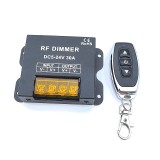 Dimmer Bandă LED 5V 12V 24V 30A cu Telecomandă RF &ndash; Controller DC pentru Benzi LED Monocrom